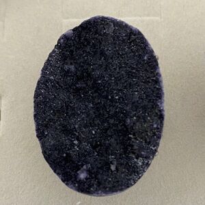 Dark Purple Oval Druzy Stone
